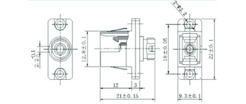 Adaptador de Metal LC-FC SMSX