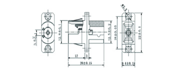 Adaptador de Metal LC-FC SMSX