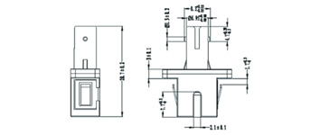 Adaptador de Metal LC-FC SMSX